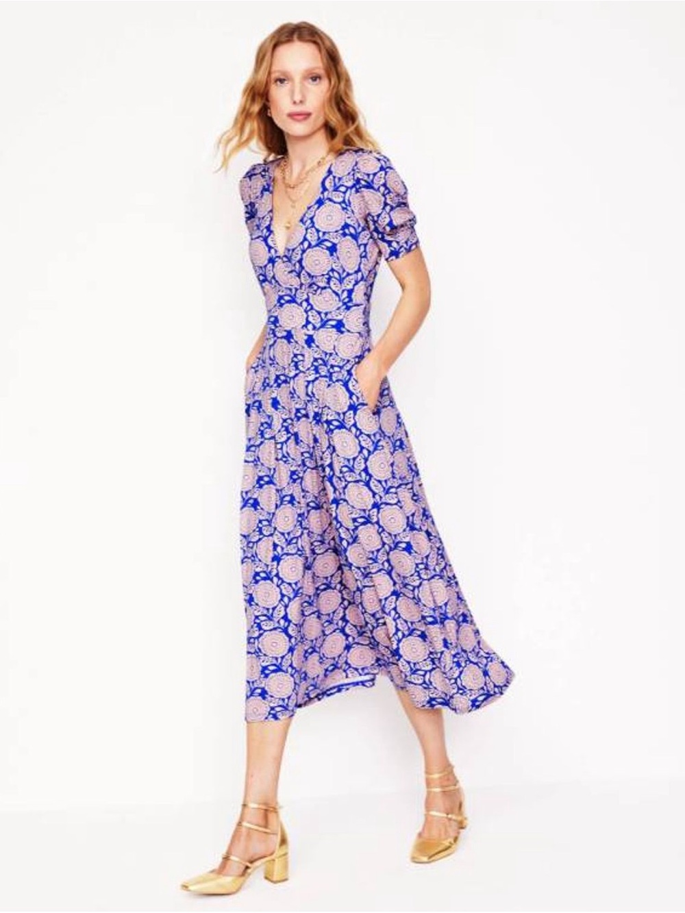 Boden Kristen Pleated Jersey Dress- NWT Sz 6R